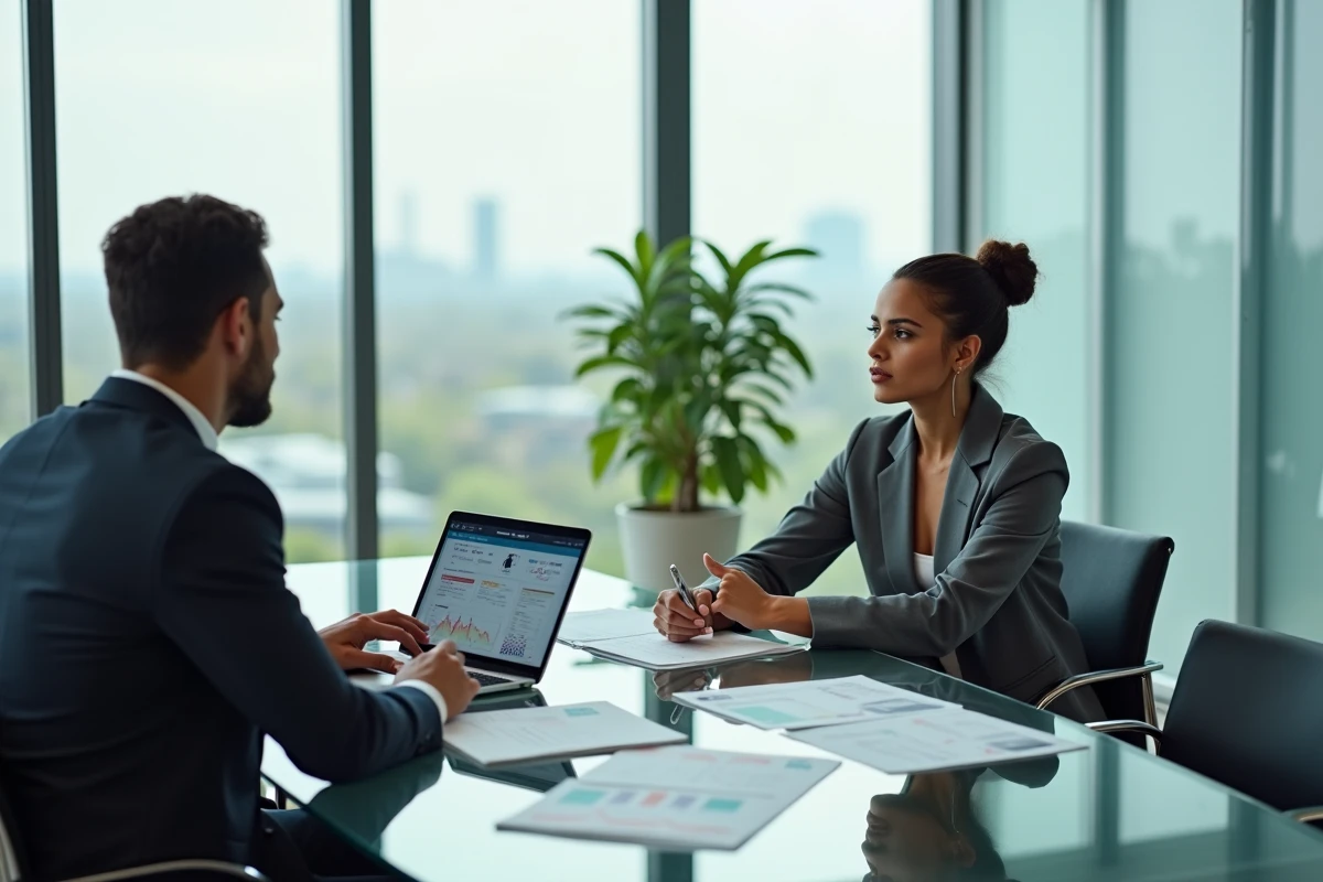 Femme consultant un conseiller financier sur des alternatives d'investissement en cryptomonnaies en 2026