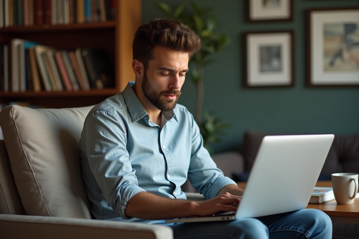 Homme discutant documents lors d